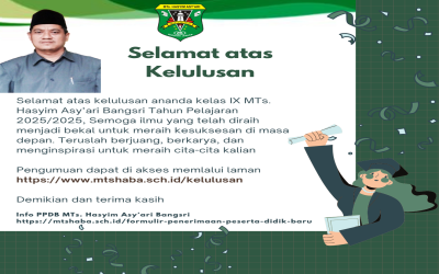 Informai Kelulusan Kelas IX TP. 2024-2025